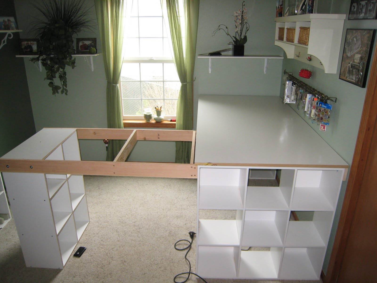 building l shaped desk