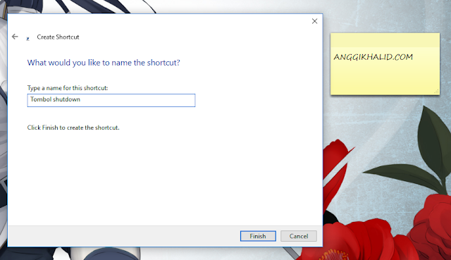 Membuat Tombol Shutdown Pada Komputer Menggunakan Shortcut