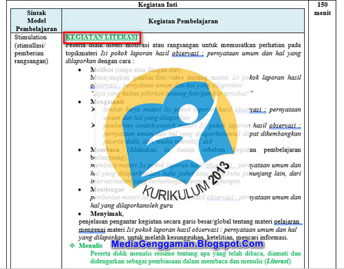 Media Literacy; RPP Kurikulum 2013/ K13 SMA Bahasa Indonesia; Media Genggam Penulis Romansyah