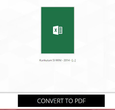 Merubah File Microsoft Excel Ke File PDF