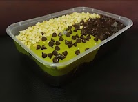 Brownies Greentea Choco Toping Choco Kacang