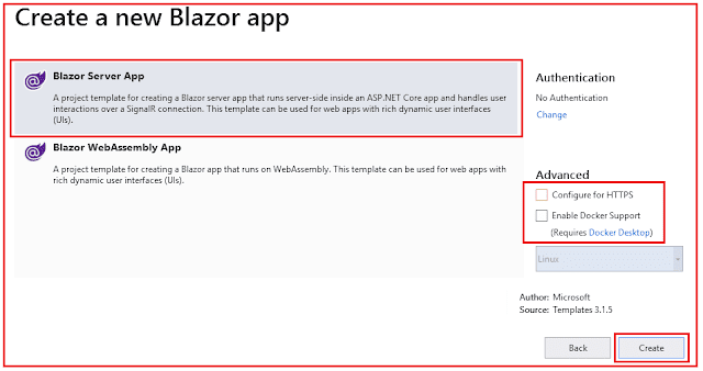 Create a new Blazor App