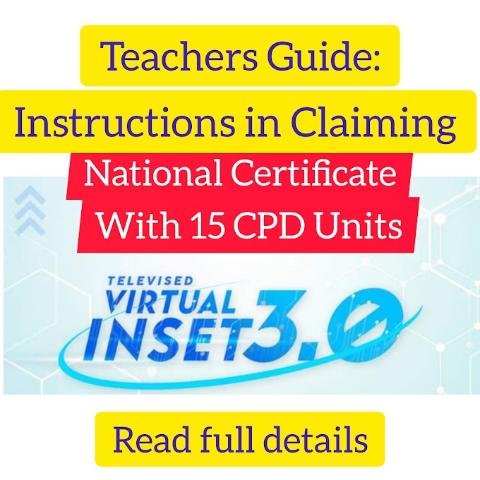 Instructions in Claiming VINSET 3.0 National Certificate with 15 CPD Units 