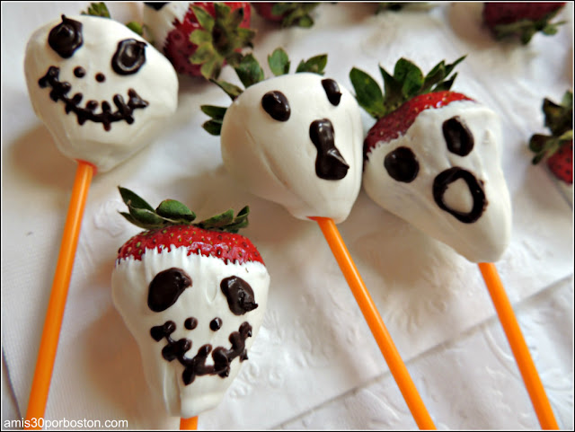 Comida Terrorífica para Fiestas de Halloween de Miedo: Fresas & Marshmallows Terroríficos