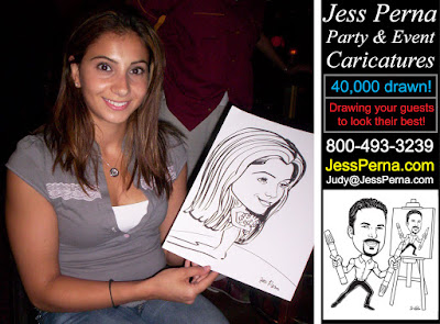 Las Vegas wedding caricatures cartoon artist