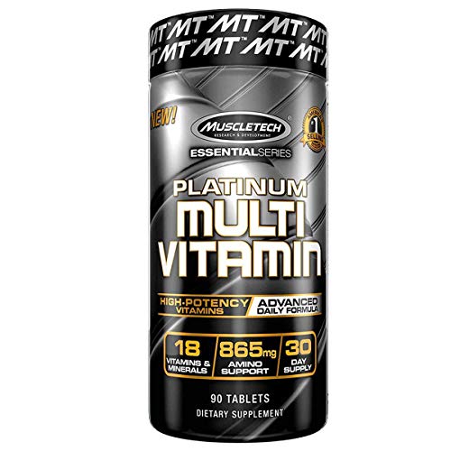 Muscletech Essential Series Platinum Multi Vitamin- 90 Tabs For Healthy And Active Lifestyle