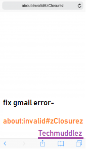 Fix Gmail error in safari Aboutinvalid#zclosurez