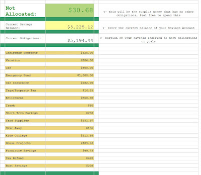 Daily Savings Template