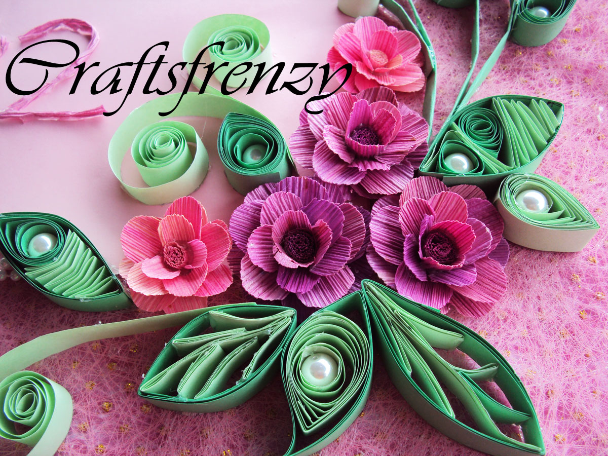 types of paper quilling flowers 3D Paper Quilling Flowers | 1200 x 900