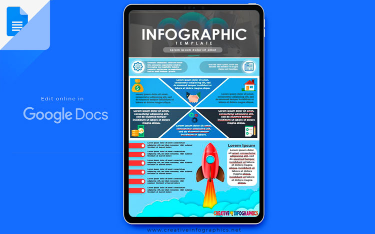 Online infographic marketing template
