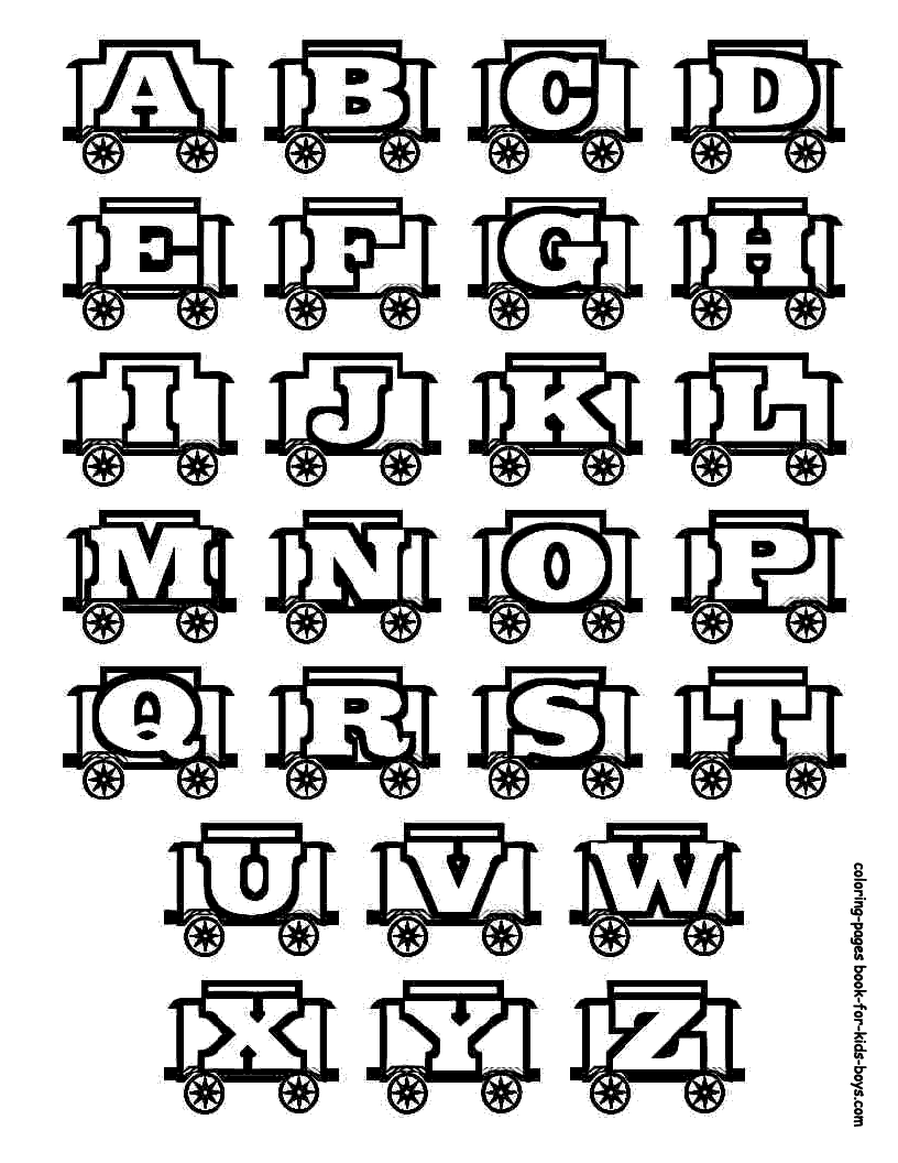 Alphabet Coloring Pages Part 1 - Free Printable Pictures  