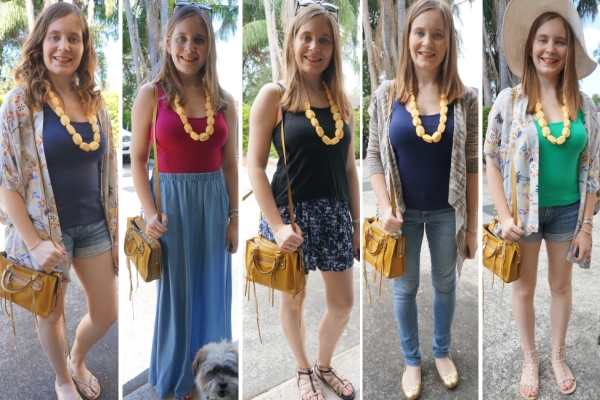 Yellow Leather Crossbody Bag with Long Sleeve T-shirt Outfits (2 ideas &  outfits) | Lookastic