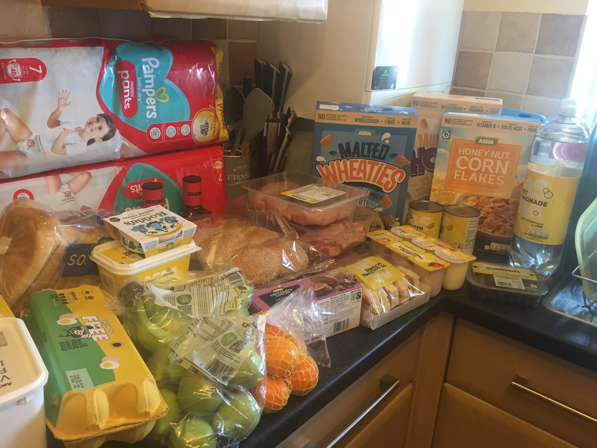 aldi fruit/milk/bread/veg