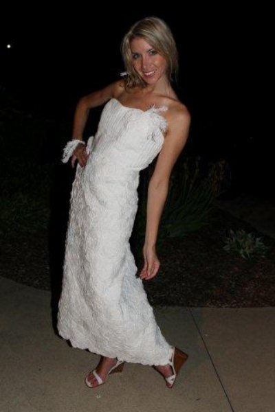 Toilet Paper wedding dresses