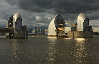 Thames Barrier from the South Side during Oct 2008