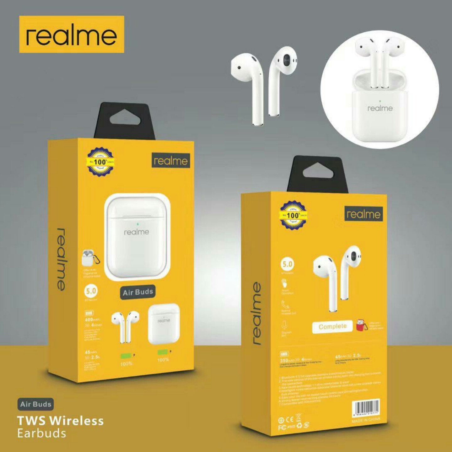 Realme AirBuds 2 Bluetooth 5.0 TWS Headphone White