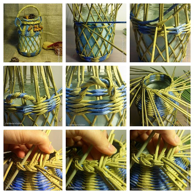 wicker paper DIY