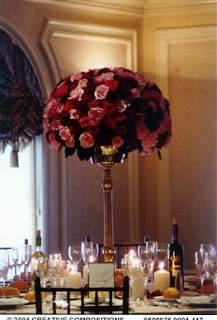 Weddings, Decoration, Flowers and Centerpiece with Roses
