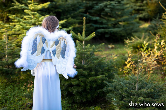 White Angel and green trees