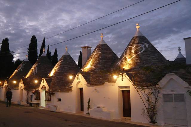 Alberobello, the city of drystone dwellings known as trulli , is an exceptional example of vernacular architecture. It is one of the best preserved and most homogeneous urban areas of this type in Europe. Its special features, and the fact that the buildings are still occupied, make it unique. It also represents a remarkable survival of prehistoric building techniques.