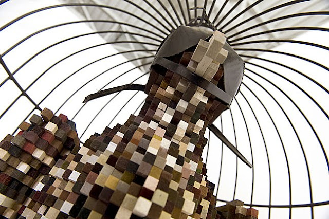 shawn smith pixelated sculptures