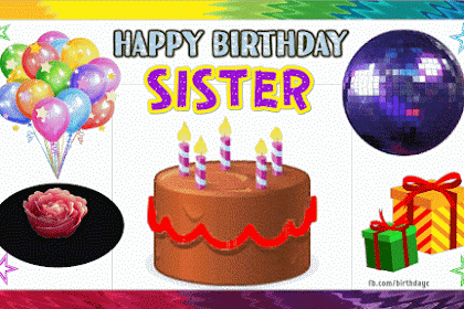 happy birthday sister gif with sound