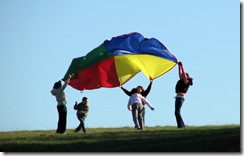 playing parachute