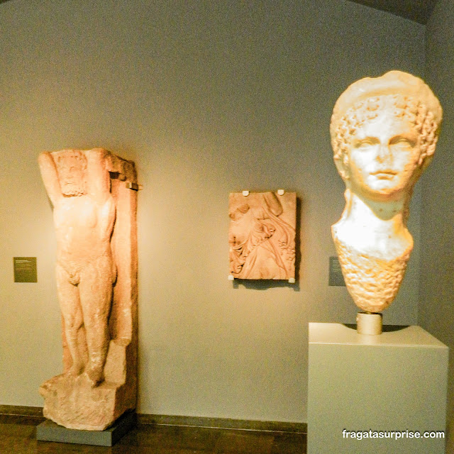 Esculturas romanas escavadas em Barcelona