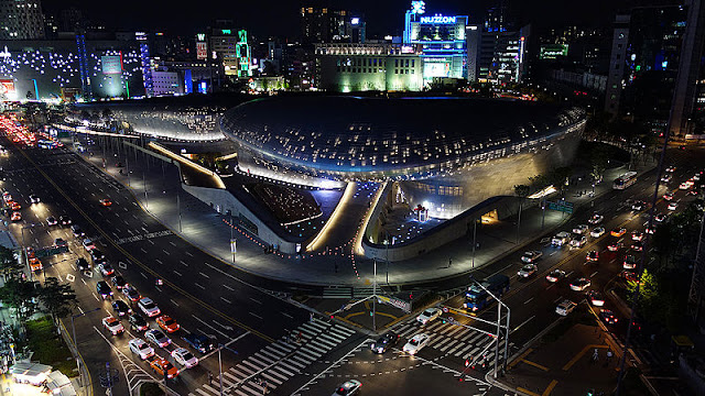 Dongdaemun Design Plaza by Zaha Hadid in Seoul