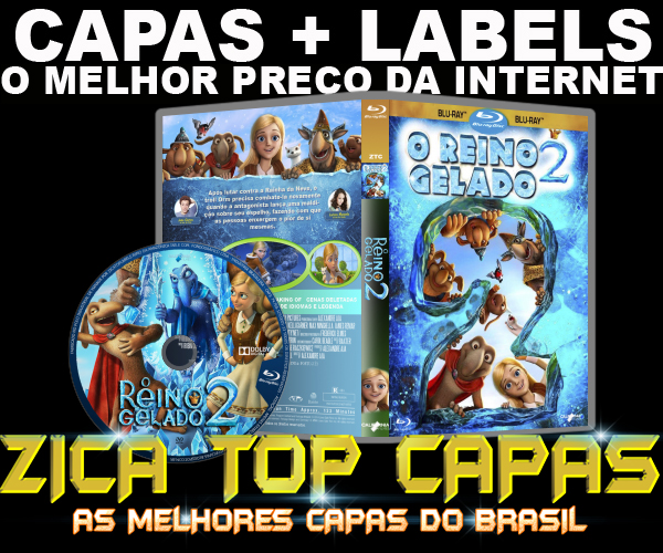 CAPA DO DVD - O REINO GELADO 2 - BLURAY - LABEL - 2016