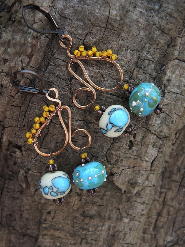 DIY oorbellen/earrings 'stelletje'