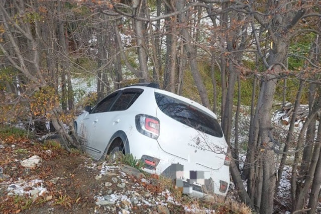 Despìste y vuelco sin lesionados en Ushuaia