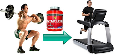 Syntha 6 ayuda a masa muscular y debes tomarlo antes antes de hacer cardio