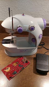 My battery powered sewing machine for traveling