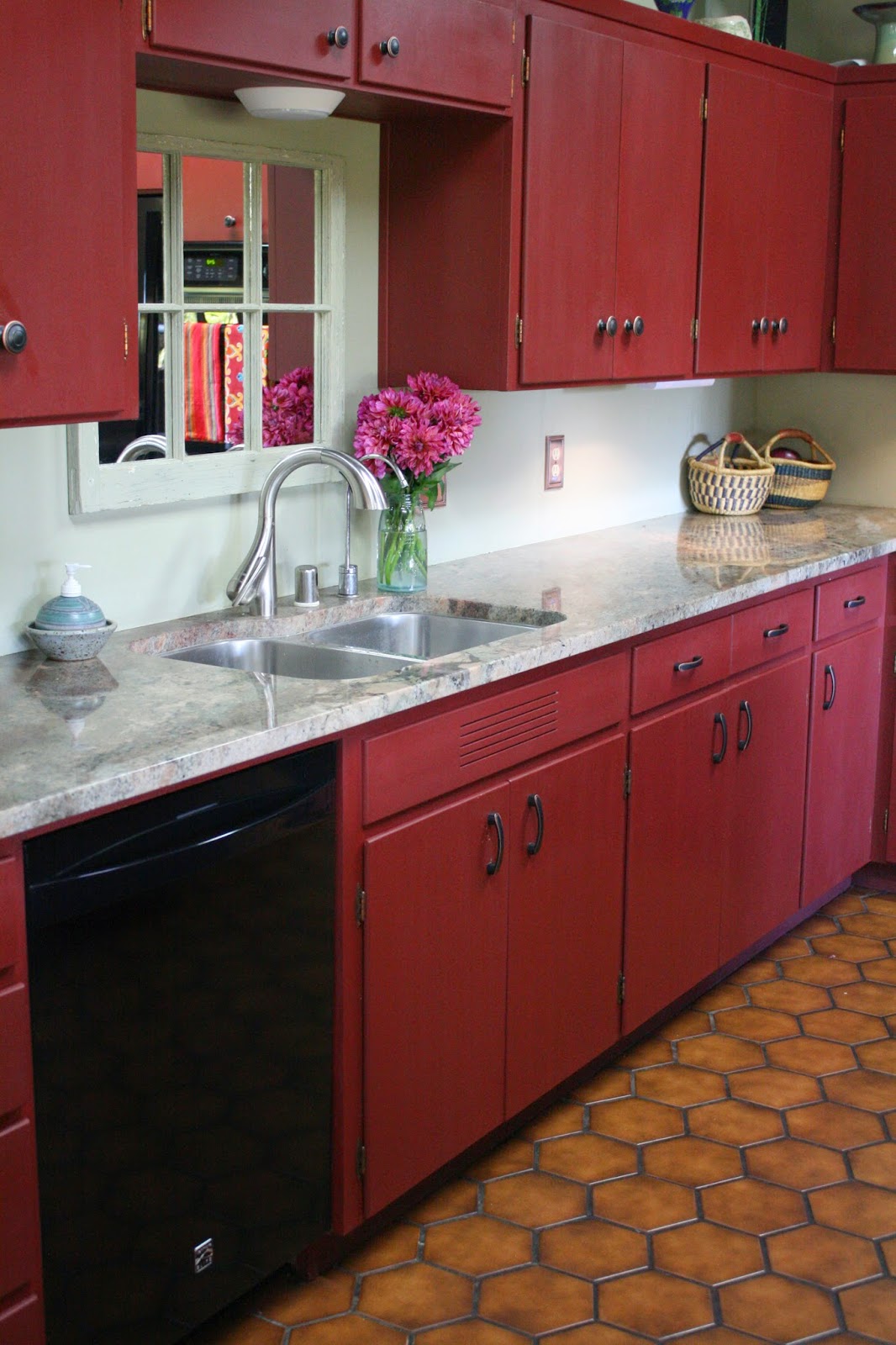 Reloved Rubbish Primer Red Chalk Paint Kitchen Cabinets