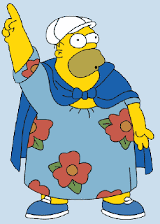 fat homer in moo moo