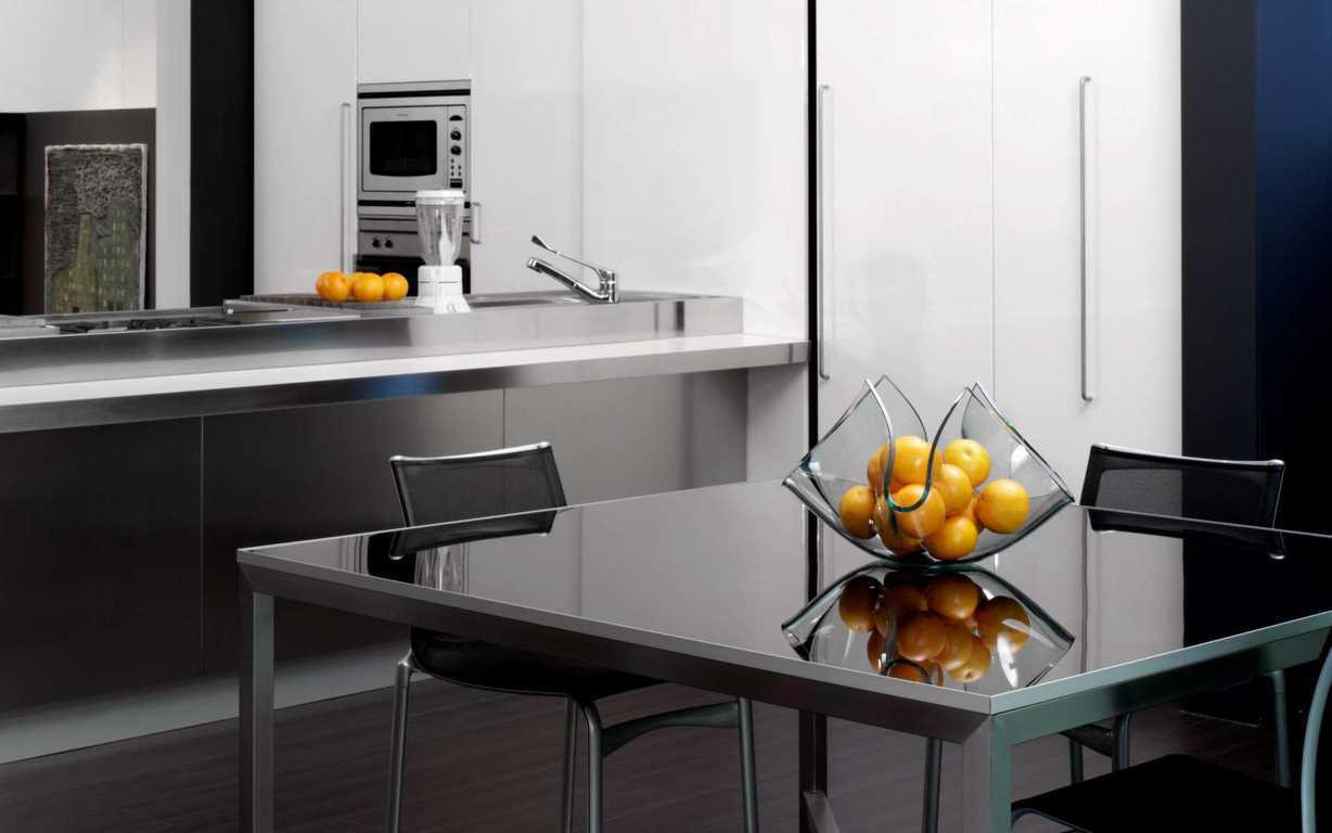 Desain Meja Dapur Dari Kaca  Fiberglass Untuk Rumah  Minimalis 