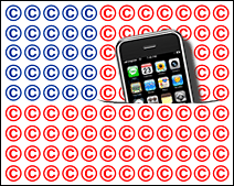 L'iPhone est protégé par des brevets et des droits d'auteurs mais le DMCA n'interdit pas de débloquer l'appareil dans le seul but de se connecter légalement à un réseau de communication téléphonique sans fil.