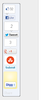 Membuat Tombol Facebook, Twitter, Google Plus Melayang di Samping Kiri Blog