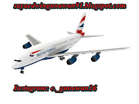 Papercraft Airbus A380 British Airways