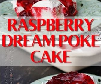 Raspberry Dream Poke Cake