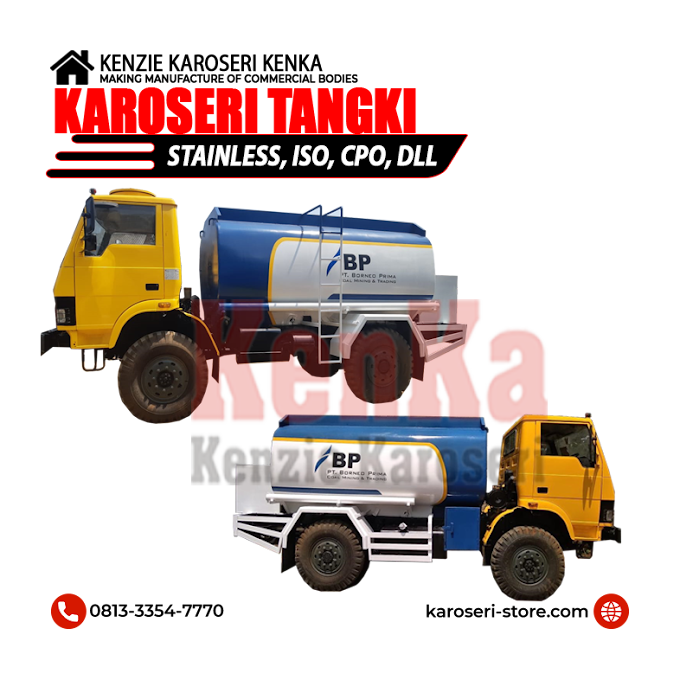 Harga Pembuatan Karoseri Truck Tangki : Solar - Air - Vacuum - Cpo