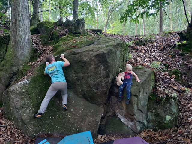 Beginners bouldering forest of dean