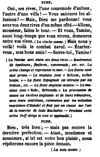 The Critic - Richard Brinsley Sheridan - translated by Amédée Pichot 1835