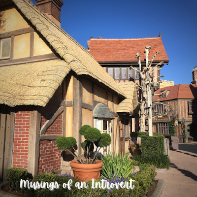 One of the side streets located in Epcot's UK