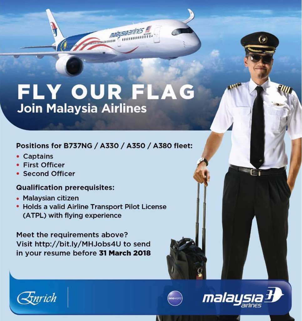 Fly Gosh: Malaysia Airlines Pilot Recruitment 2018 ...