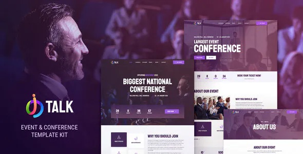 Best Event and Conference Elementor Template Kit