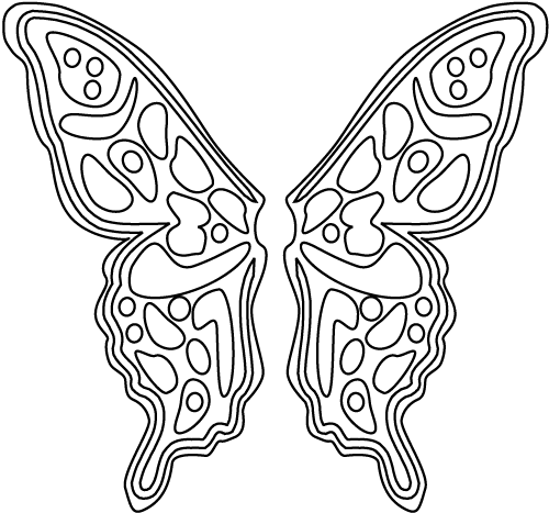 Angel Wings Coloring Pages