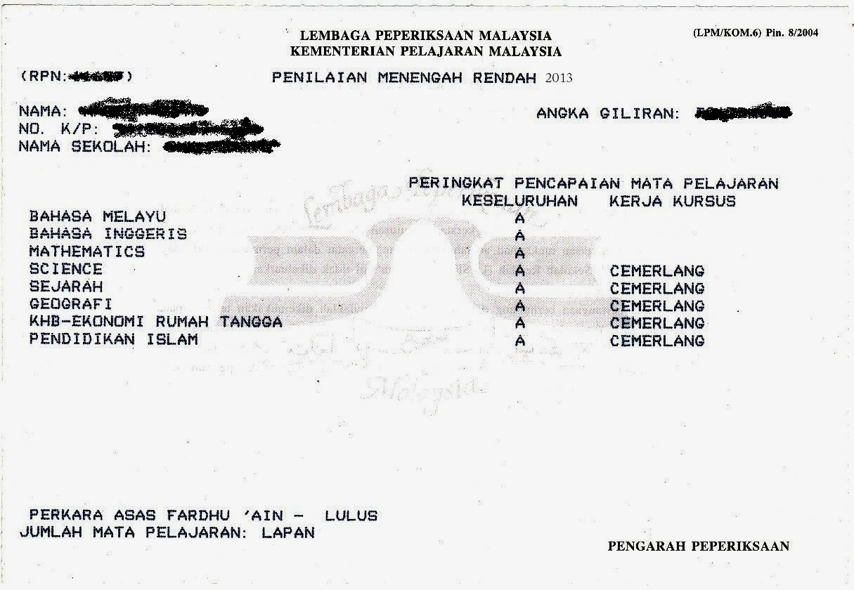 Sebanyak 30,988 atau 7.33 peratus Calon Catat Gred A Dalam 