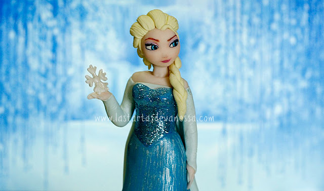 Reina Elsa de fondant ( frozen)